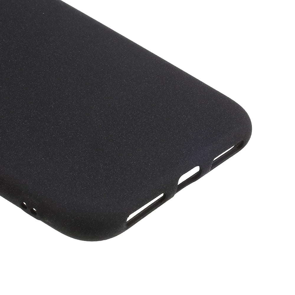 For iPhone XS / X / 10 5.8 inch Frosted Anti-fingerprint TPU Mobile Phone Case Accessory - Black - 4