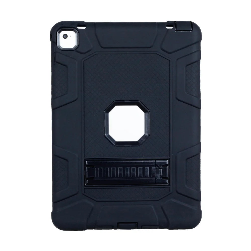 Shock-proof TPU + PC Hybrid Back Case with Kickstand for iPad Pro 9.7 inch - Black - 1