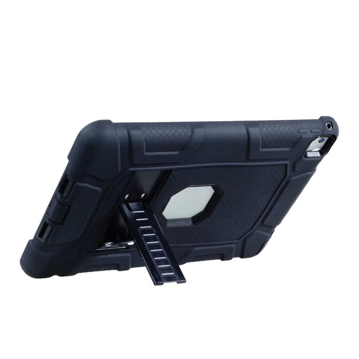 Shock-proof TPU + PC Hybrid Back Case with Kickstand for iPad Pro 9.7 inch - Black - 5