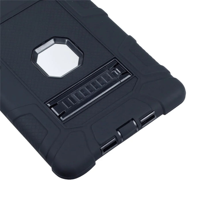 Shock-proof TPU + PC Hybrid Back Case with Kickstand for iPad Pro 9.7 inch - Black - 7