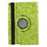Grapevine Pattern 360 Degree Rotary Leather Stand Cover for iPad 9.7 inch (2018)/9.7 inch (2017) - Green - 1