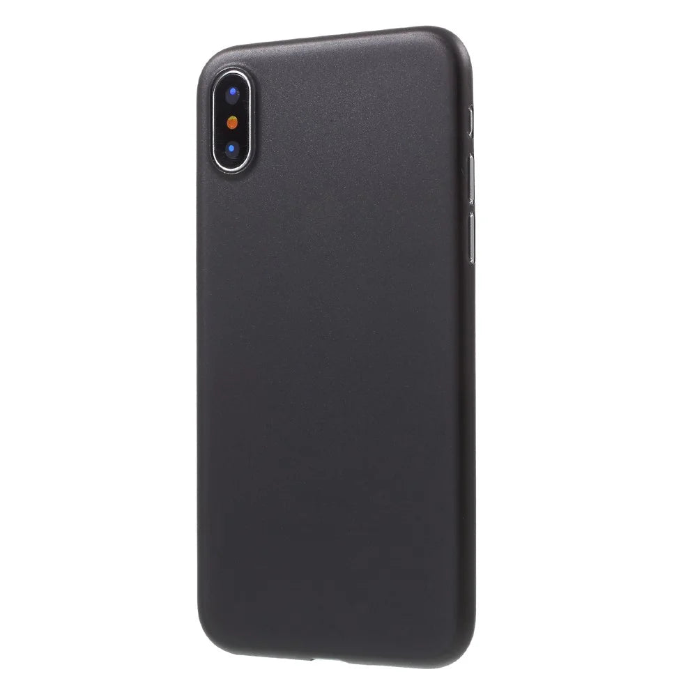 Ultra Thin Plastic Back Case for iPhone X/XS 5.8 inch - Black - 3