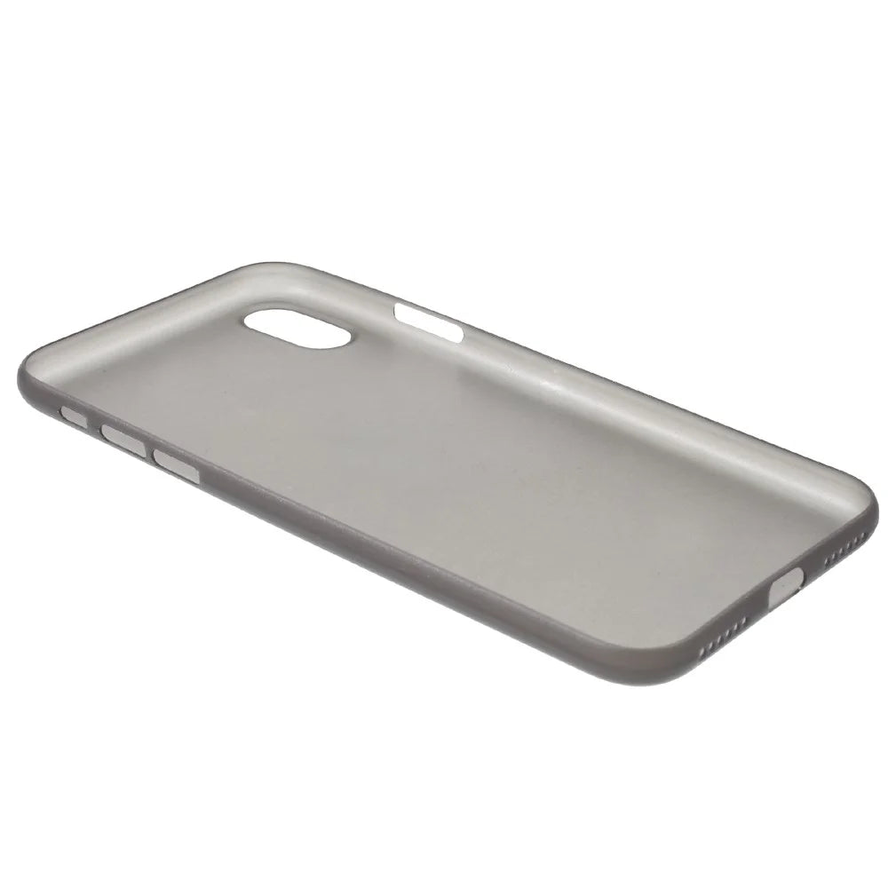 Ultra Thin Plastic Back Case for iPhone X/XS 5.8 inch - Black - 5