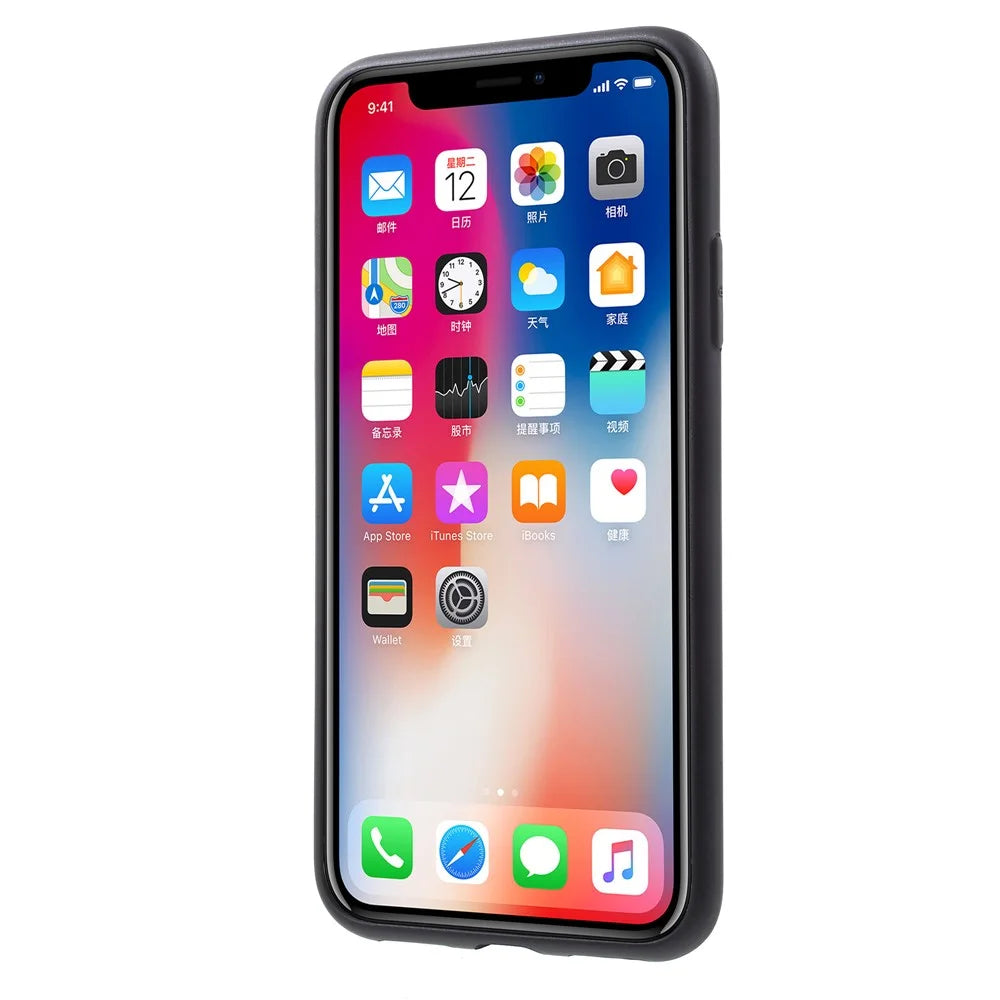 X-LEVEL Guardian Series Frosted TPU Case for iPhone XS / X 5.8 inch - Black - 3