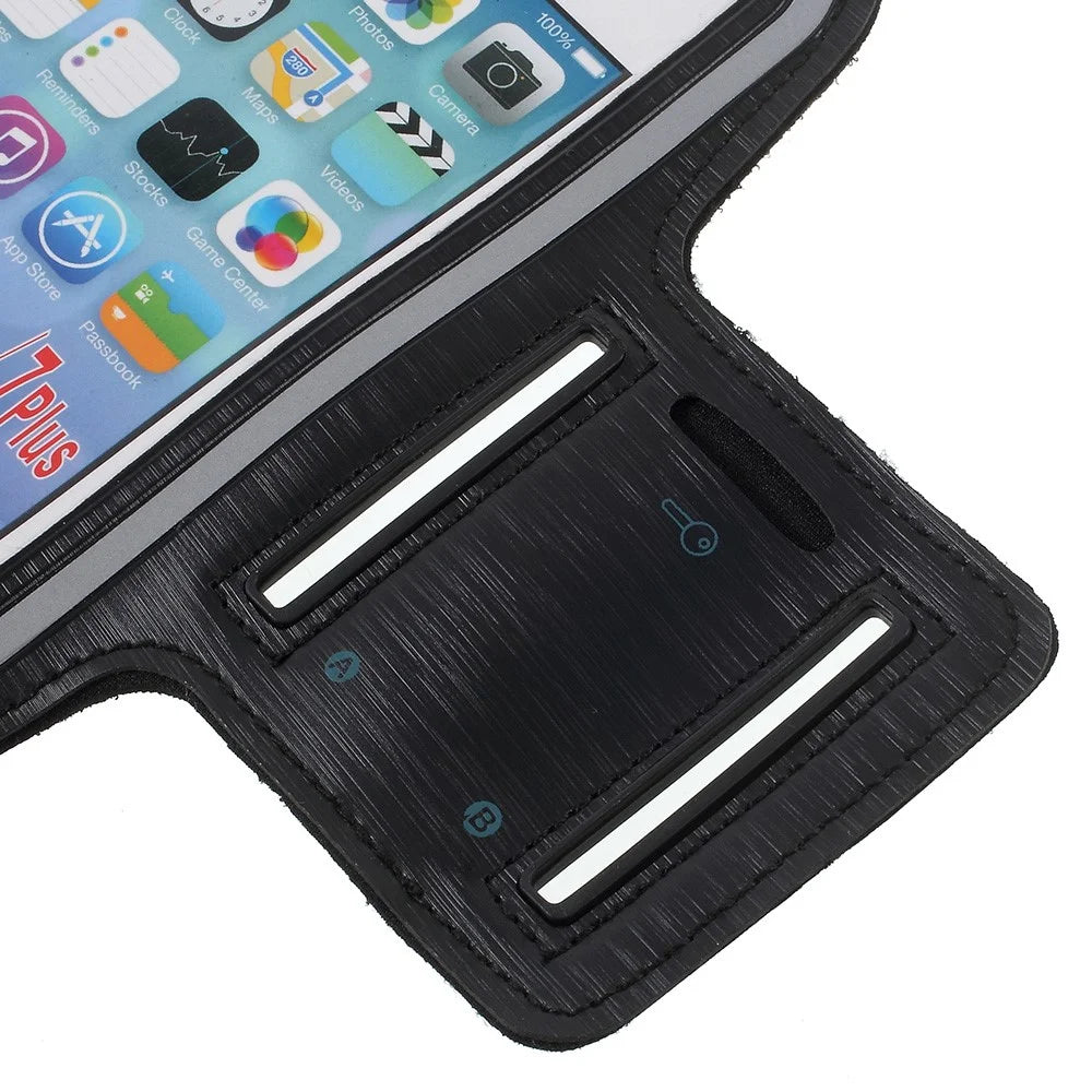 5.5-inch Gym Running Jogging Sports Armband Case for iPhone XS Max /8 Plus / 7 Plus / 6s Plus / 6 Plus 5.5 inch - Black - 7