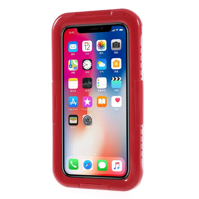 IP68 Waterproof Snow-proof Dirt-proof Cover for iPhone X / XS 5.8 inch - Red - 2