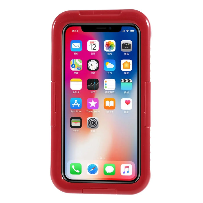 IP68 Waterproof Snow-proof Dirt-proof Cover for iPhone X / XS 5.8 inch - Red - 3