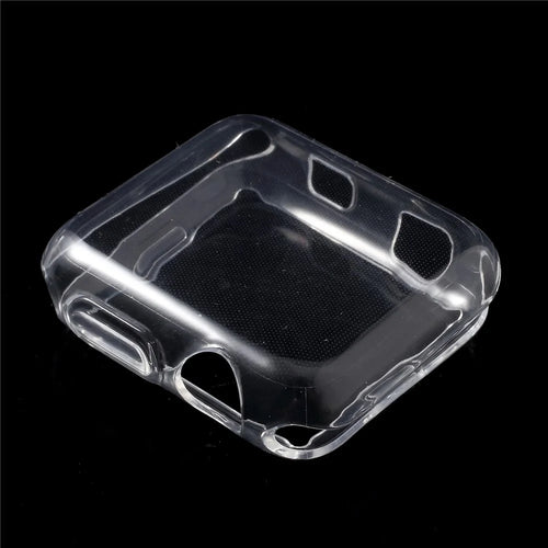 Clear TPU Protective Cover Case with Non-slip Inner for Apple Watch 38mm Series 3 2 1 - 1
