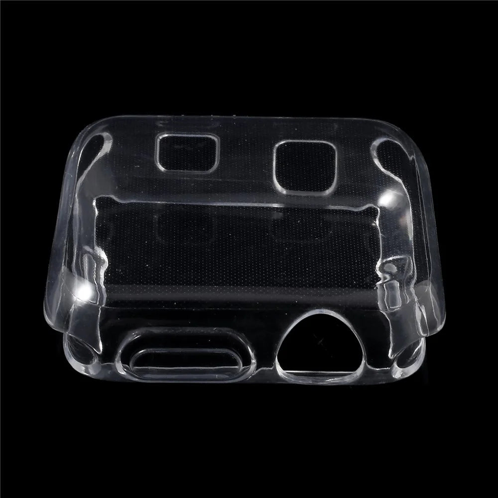 Clear TPU Protective Cover Case with Non-slip Inner for Apple Watch 38mm Series 3 2 1 - 2