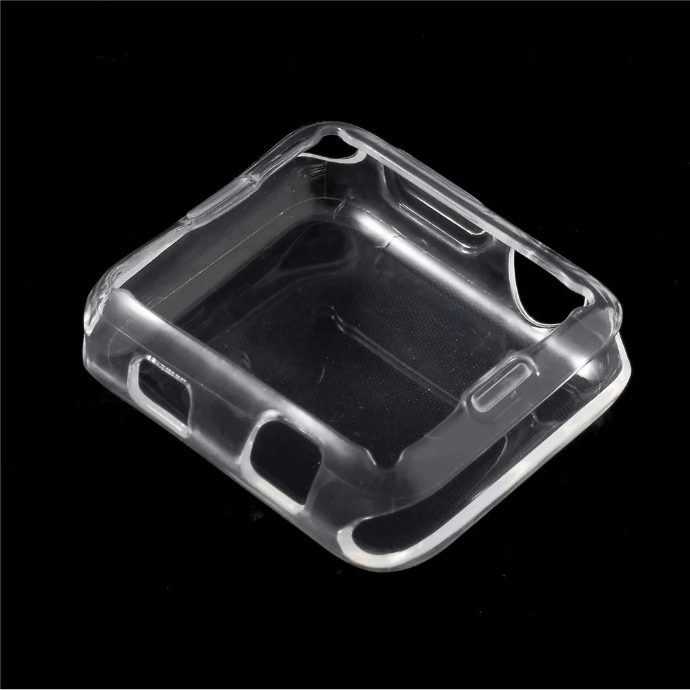 Clear TPU Protective Cover Case with Non-slip Inner for Apple Watch 38mm Series 3 2 1 - 3
