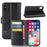 Genuine Leather Wallet Stand Shell Case for iPhone X Cell Phone Accessory - Black - 1