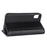 Genuine Leather Wallet Stand Shell Case for iPhone X Cell Phone Accessory - Black - 6