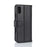 Genuine Leather Wallet Stand Shell Case for iPhone X Cell Phone Accessory - Black - 7