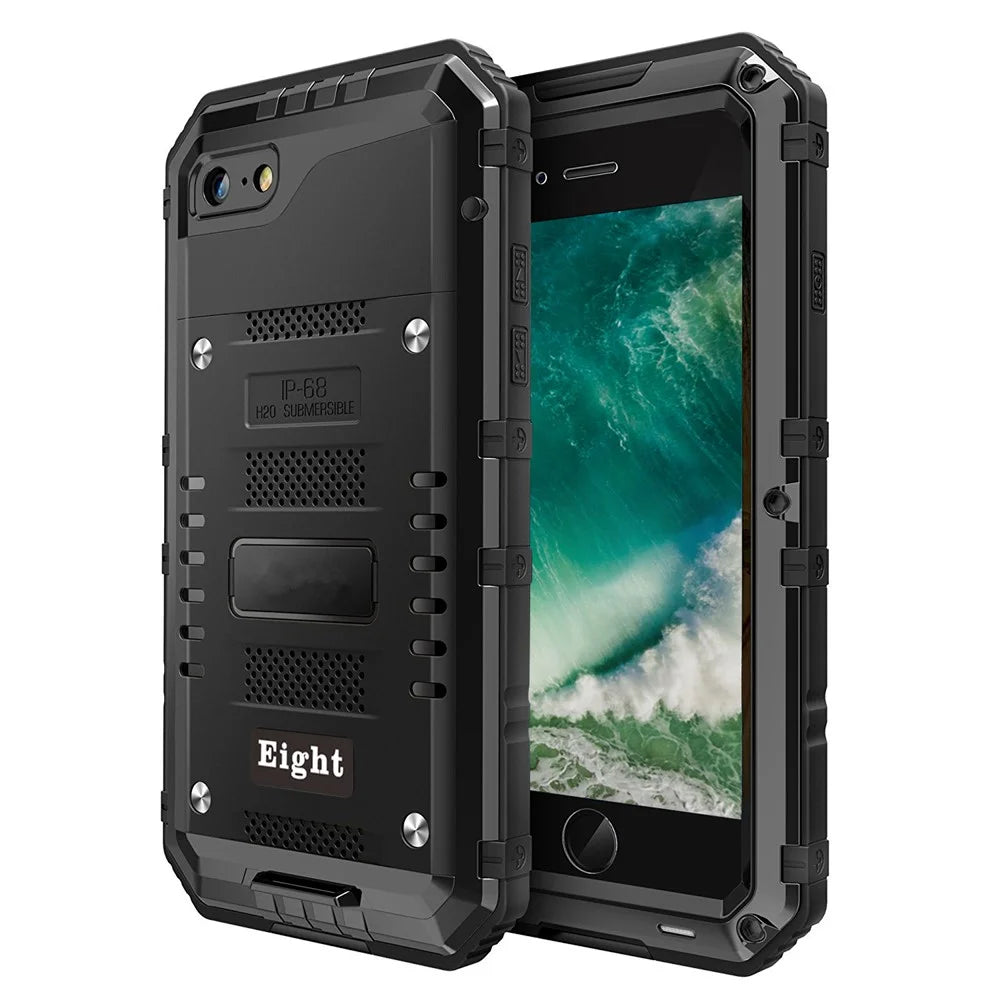 Powerful Phone Cover for iPhone 7/8 4.7 inch/SE (2020)/SE (2022) Shockproof Drop-proof Dust-proof Cellphone Protector - Black - 2