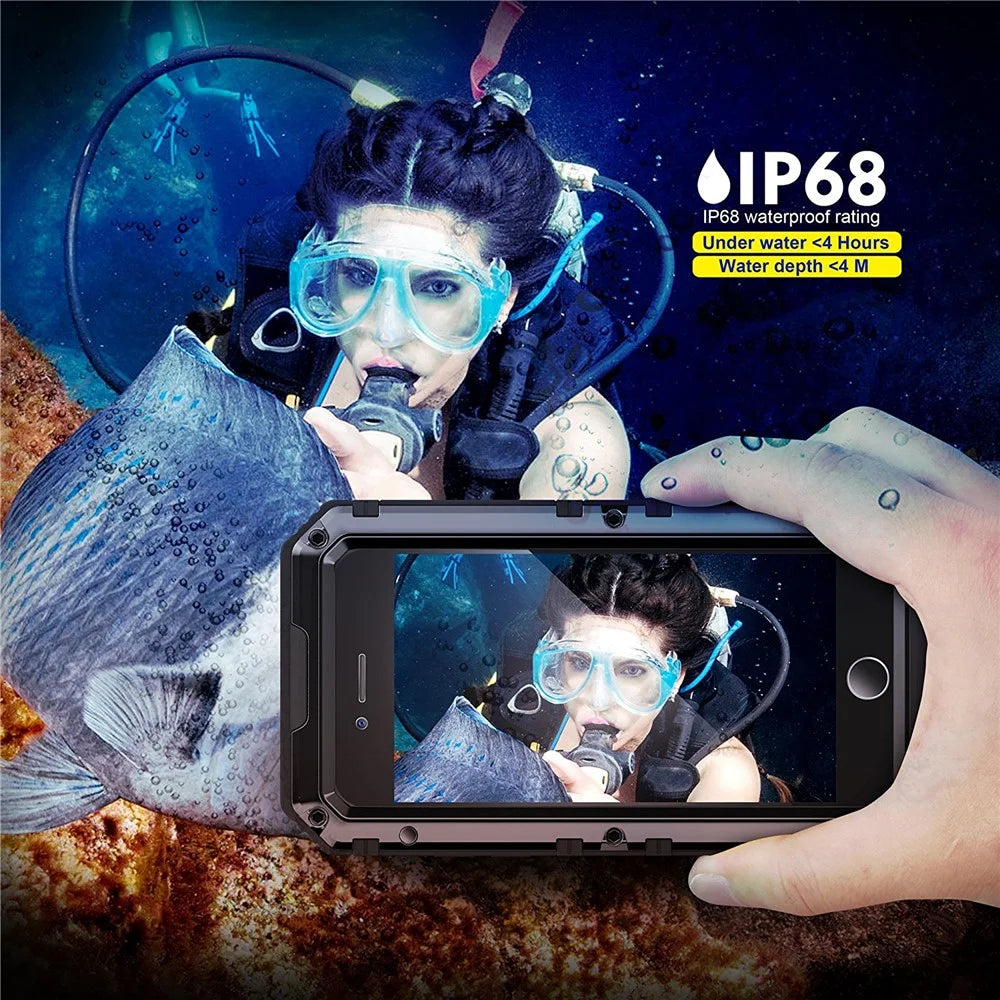 Powerful Phone Cover for iPhone 7/8 4.7 inch/SE (2020)/SE (2022) Shockproof Drop-proof Dust-proof Cellphone Protector - Black - 5