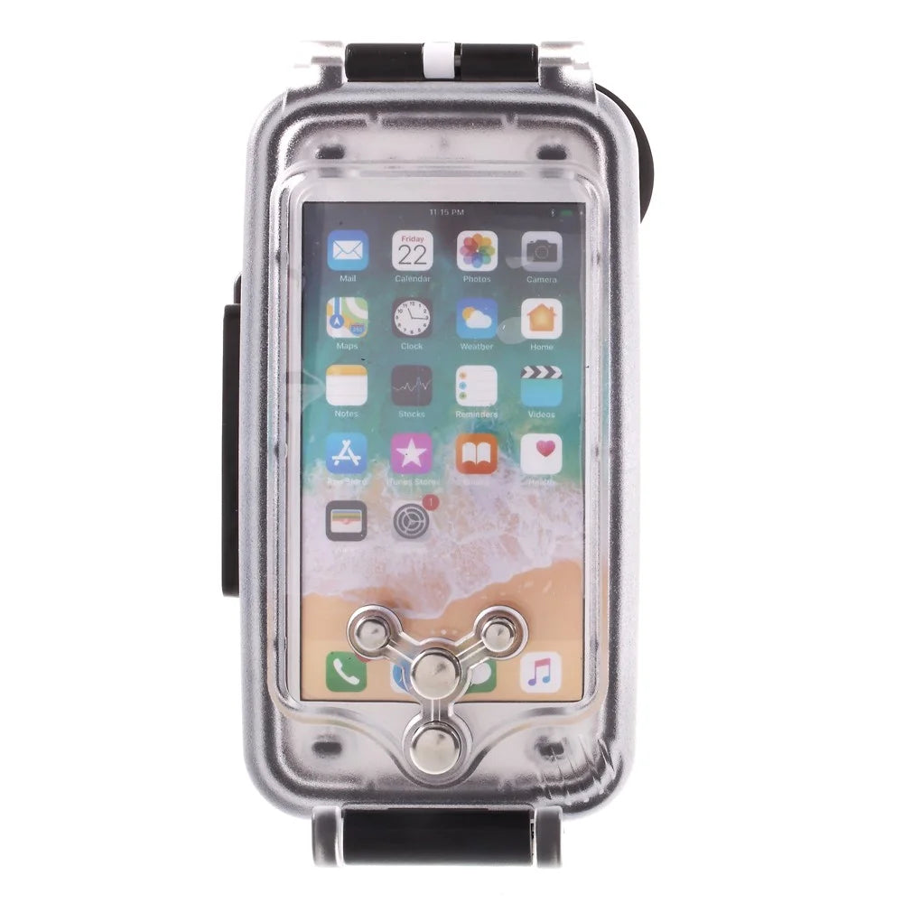 MEIKON IPX8 40m / 130ft Underwater Waterproof Diving Case for iPhone SE (2020) / SE (2022) / 8 / 7 4.7 inch - Black - 3
