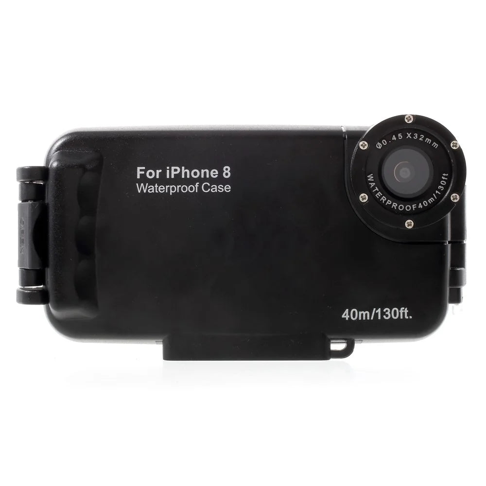 MEIKON IPX8 40m / 130ft Underwater Waterproof Diving Case for iPhone SE (2020) / SE (2022) / 8 / 7 4.7 inch - Black - 6