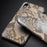 QIALINO Python Skin Texture Genuine Leather Phone Back Case for iPhone X - 7