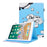 Patterned Leather Card Holder Casing Cover for iPad 9.7 (2018)/9.7 (2017)/Air 2/Air 1 - Cute Panda - 1