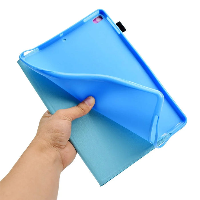 Patterned Leather Card Holder Casing Cover for iPad 9.7 (2018)/9.7 (2017)/Air 2/Air 1 - Cute Panda - 4