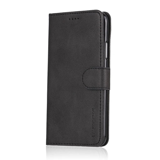 LC.IMEEKE Wallet Stand Leather Protective Case for iPhone X/10 - Black - 2