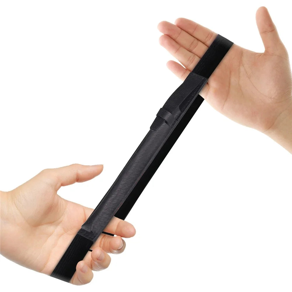 PU Leather Pencil Bag with Elastic Band for Apple Pencil - Black - 6