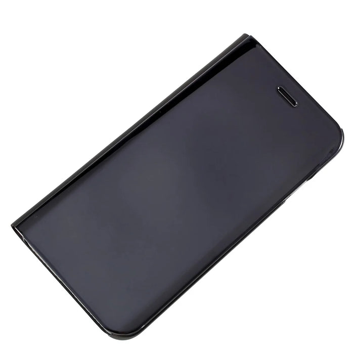 For iPhone SE (2020) / SE (2022) / 8 / 7 Flip Leather Cover with Stand Full Body Protective Phone Case - Black - 3