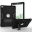 Cool PC + Silicone Hybrid Kickstand Tablet Casing Cover for iPad Air - Black - 1