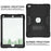 Cool PC + Silicone Hybrid Kickstand Tablet Casing Cover for iPad Air - Black - 2
