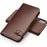 QIALINO Crazy Horse Texture Cowhide Leather Wallet Smart Phone Case for iPhone X / Xs - Brown - 3