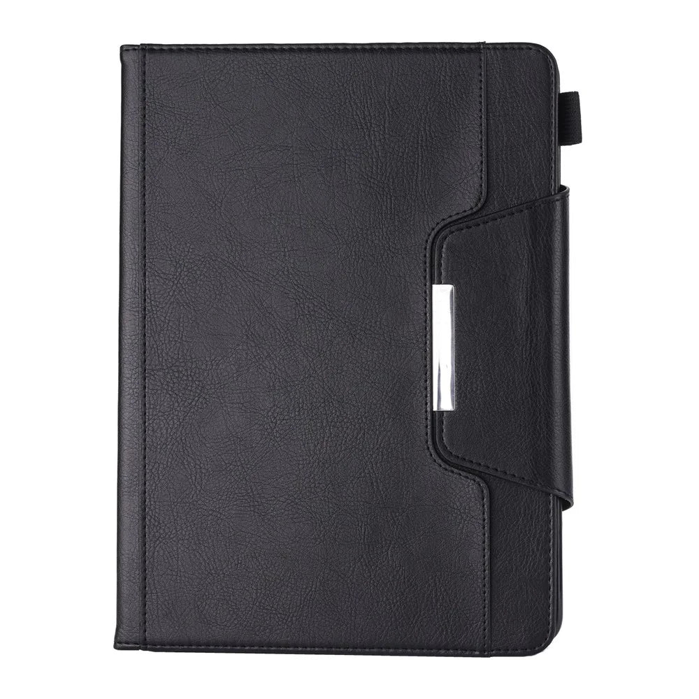 Crazy Horse Leather Wallet Stand Smart Casing for iPad 9.7-inch (2018)/9.7-inch (2017)/9.7 inch (2016)/Air 2/Air - Black - 2