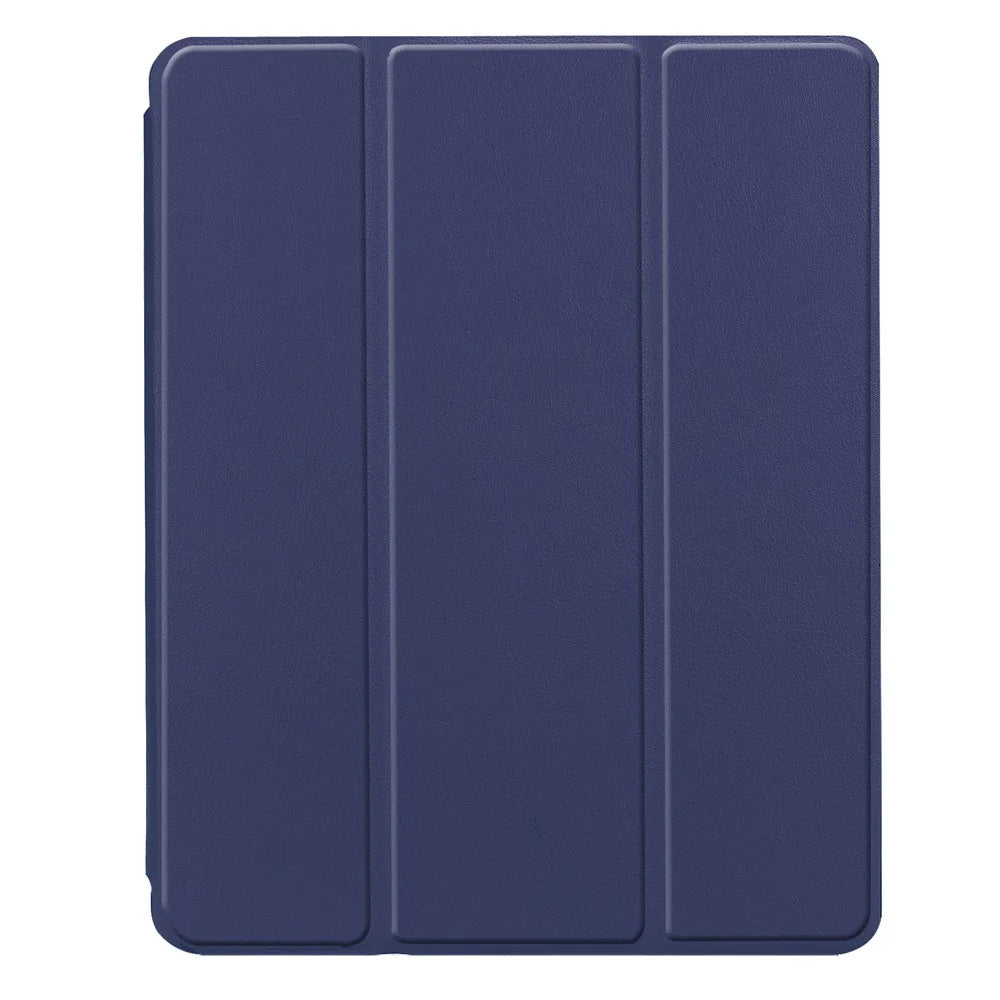 Tri-fold Stand Smart Leather Tablet Protective Casing with Pen Slot for iPad 9.7-inch (2018) / 9.7-inch (2017) - Dark Blue - 3