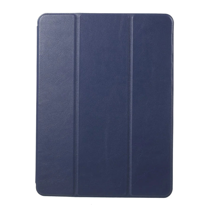Single Front Leather Tri-fold Stand Smart Tablet Casing for iPad Pro 10.5-inch (2017) - Dark Blue - 2