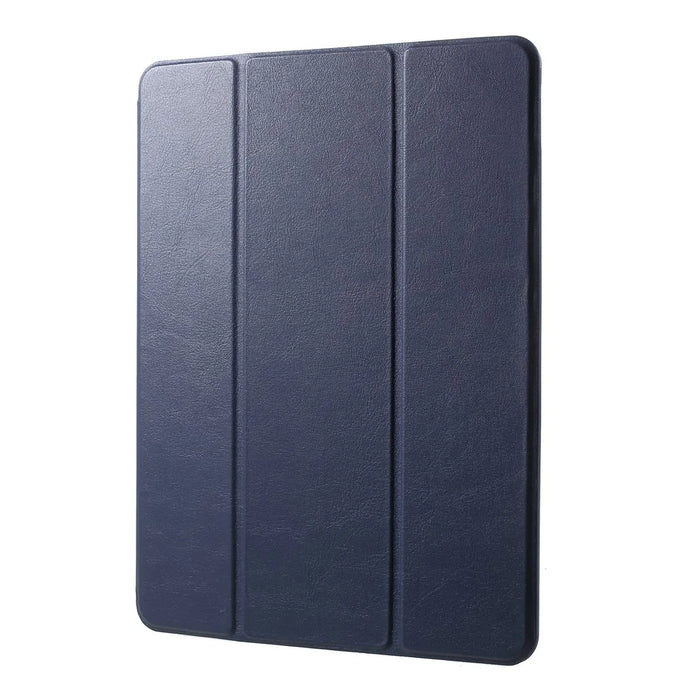 Single Front Leather Tri-fold Stand Smart Tablet Casing for iPad Pro 10.5-inch (2017) - Dark Blue - 3