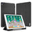 DUX DUCIS DOMO Series Tri-fold Stand Folio Smart Cloth Texture PU Leather Case with Pencil Holder for iPad Pro 12.9 (2017) - Black - 1