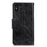 For iPhone XR 6.1 inch Shockproof Phone Case Nappa Texture Split Leather Flip Folio Cover Protective Phone Shell with Stand Wallet - Black - 6