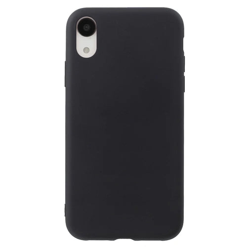 Anti-fingerprint Matte TPU Cell Phone Shell for iPhone XR 6.1 inch - Black - 1