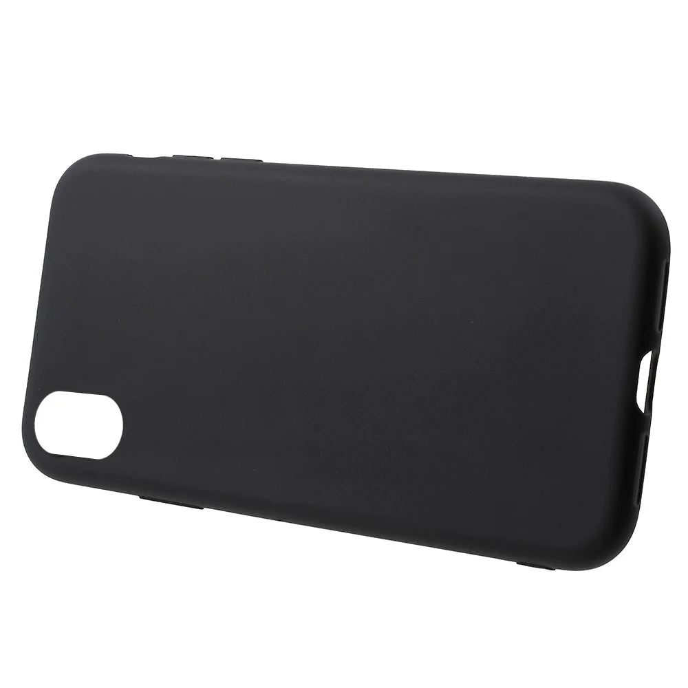 Anti-fingerprint Matte TPU Cell Phone Shell for iPhone XR 6.1 inch - Black - 2