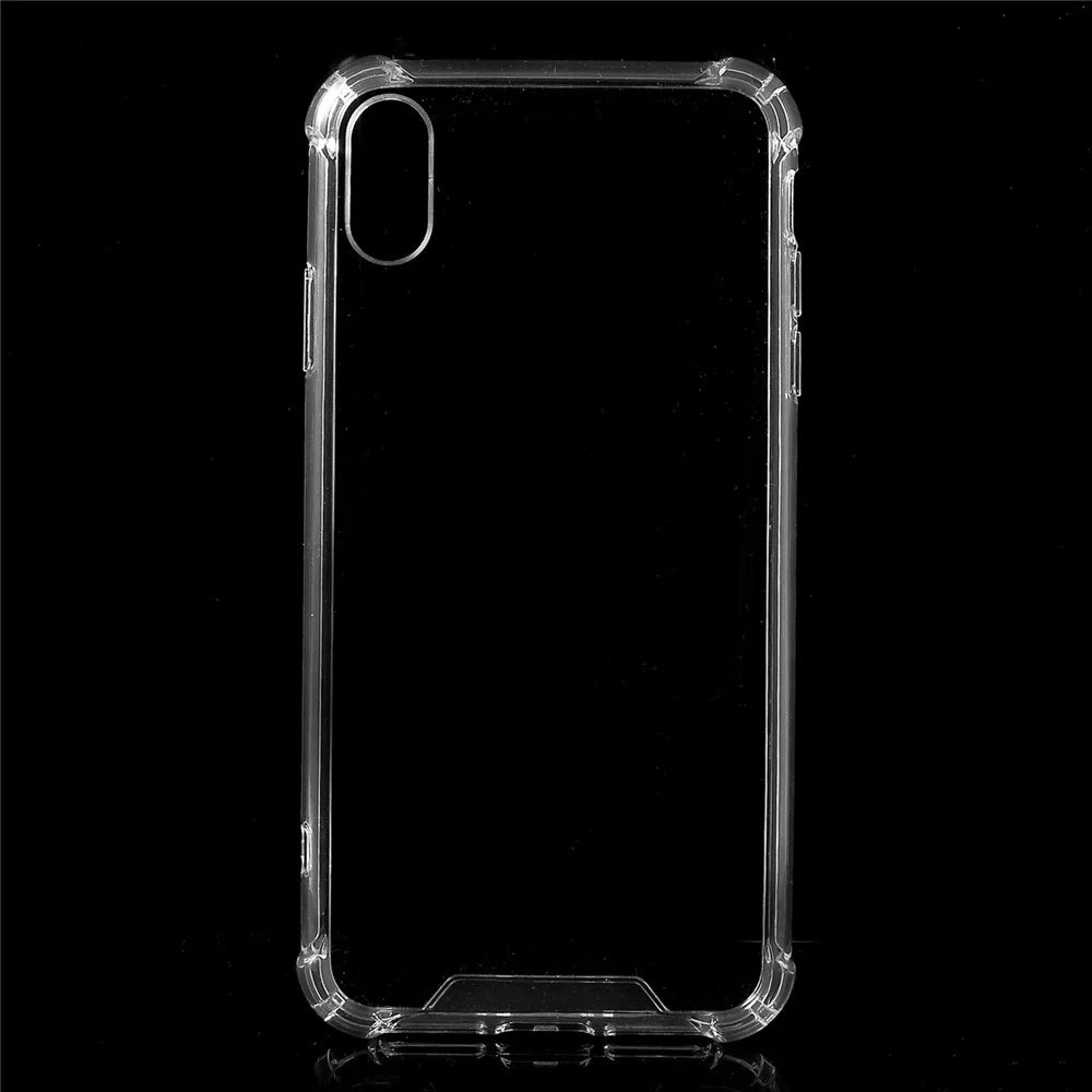 Drop-Proof Clear Acrylic Back + TPU Edge Hybrid Mobile Casing for iPhone XS Max 6.5 inch - 1