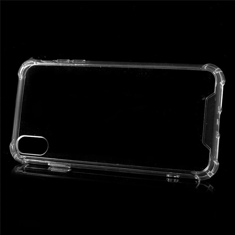 Drop-Proof Clear Acrylic Back + TPU Edge Hybrid Mobile Casing for iPhone XS Max 6.5 inch - 2