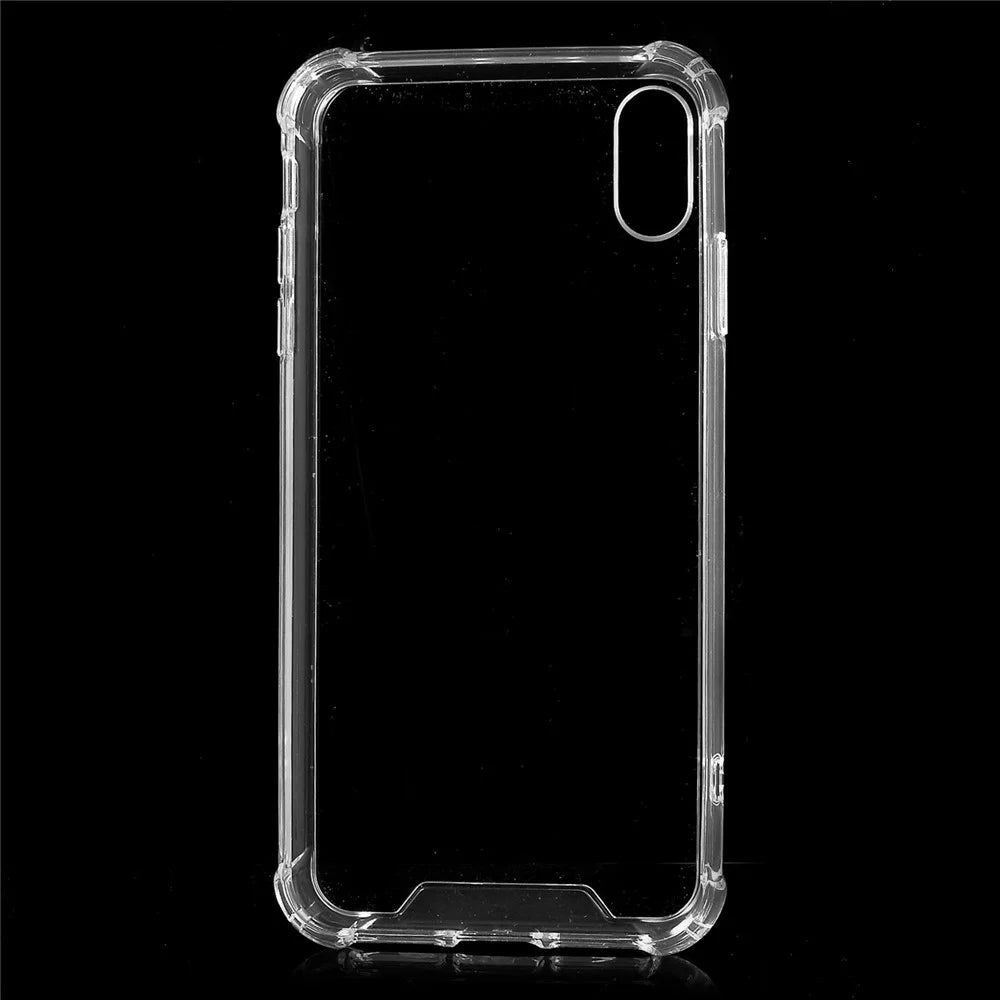 Drop-Proof Clear Acrylic Back + TPU Edge Hybrid Mobile Casing for iPhone XS Max 6.5 inch - 5