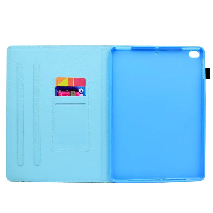 Pattern Printing Leather Card Holder Stand Cover for iPad 9.7-inch (2018) / 9.7-inch (2017) / Air 2 / Air - Books - 6
