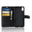 For iPhone XR 6.1 inch Folio Flip Litchi Texture Leather Wallet Stand Cell Phone Cover Shell - Black - 3