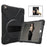 For iPad 9.7 (2018) / 9.7 (2017) X-Shape 360 Degree Swivel PC + TPU Combo Kickstand Case - All Black - 1
