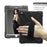 For iPad 9.7 (2018) / 9.7 (2017) X-Shape 360 Degree Swivel PC + TPU Combo Kickstand Case - All Black - 3