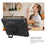 For iPad 9.7 (2018) / 9.7 (2017) X-Shape 360 Degree Swivel PC + TPU Combo Kickstand Case - All Black - 5