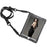 For iPad 9.7 (2018) / 9.7 (2017) X-Shape 360 Degree Swivel PC + TPU Combo Kickstand Case  with Shoulder Strap - All Black - 4