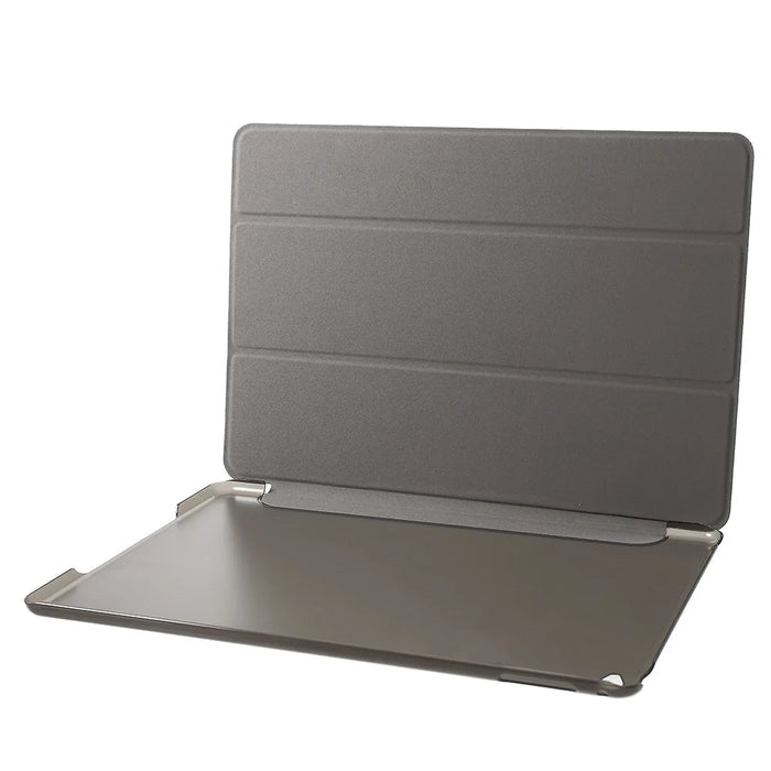 PU Leather Tablet Case with Tri-fold Stand for iPad Air 2 Dual Angles Stand Design Tablet Case - Black - 6