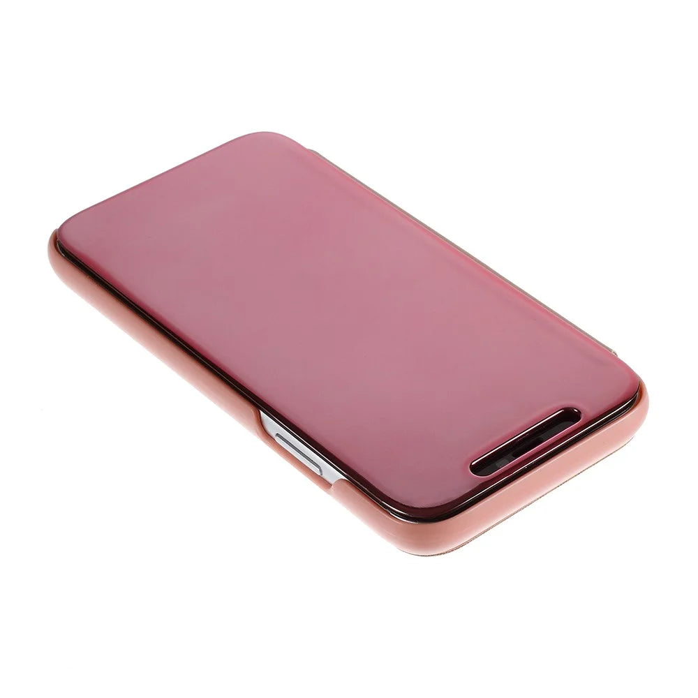 For iPhone XR Flip Leather Cover with Stand Full Body Protective Phone Case - Rose Gold - 3