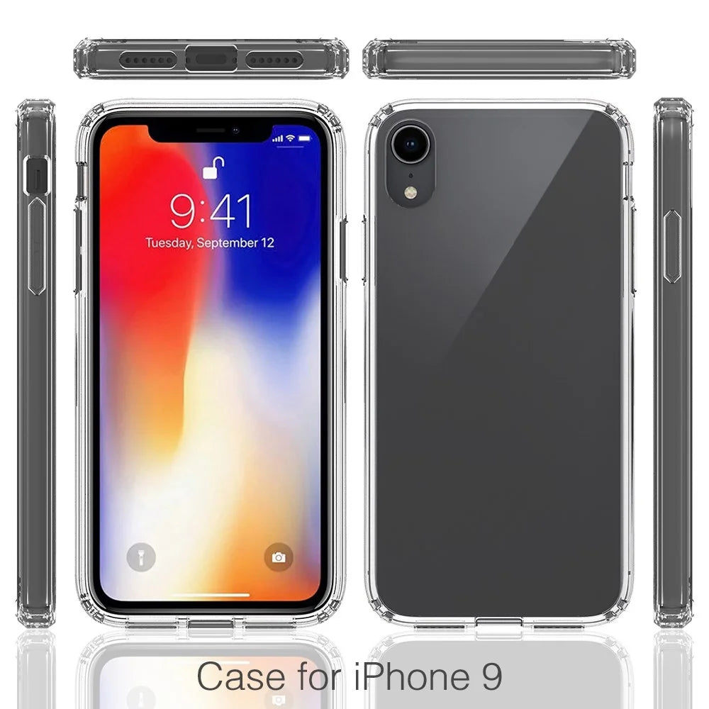 Crystal Clear Acrylic+ TPU Hybrid Back Cover for iPhone XR 6.1 inch - Transparent - 2